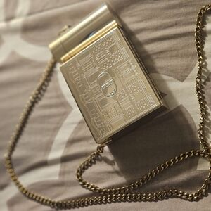 Dior Gold Key & Card Holder with Elegant Design